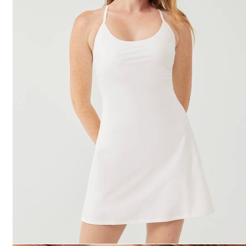 Outdoor Voices White Mini Dress
